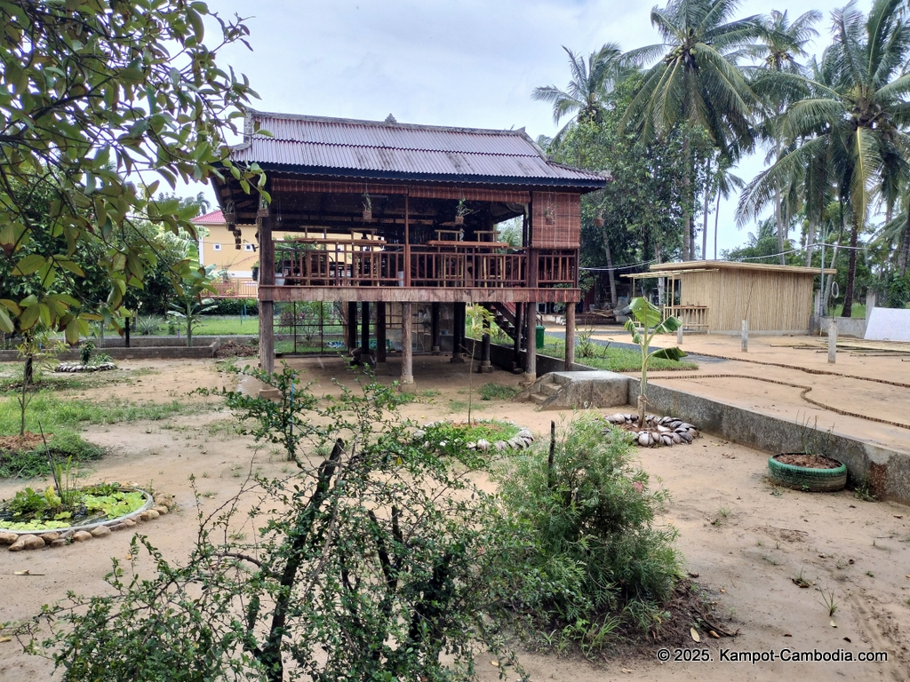 Queen Island resort in Kampot, Cambodia. Island resort.