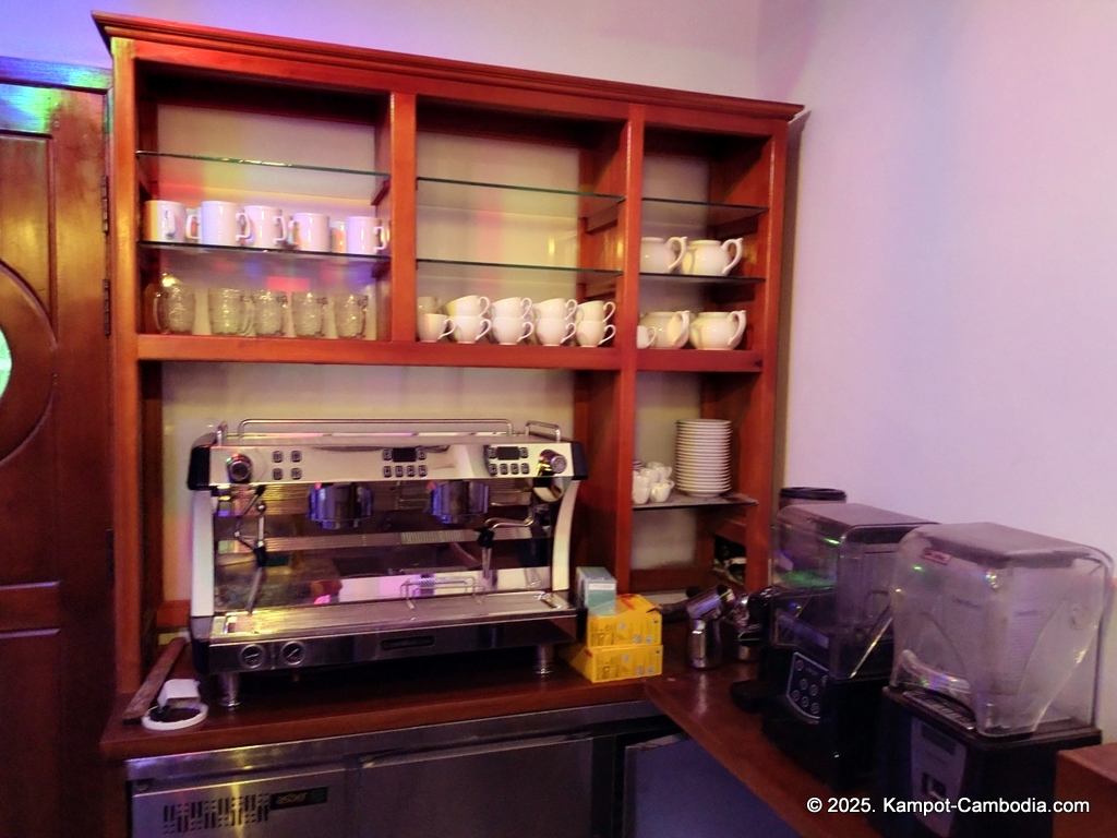 maxim cafe and bar in kampot, cambodia