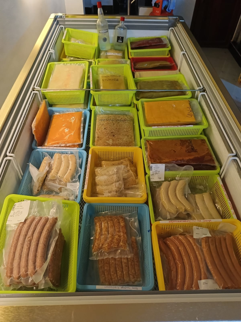 Daily soup and more 24. Soup, cheeses and sausages in Kampot, Cambodia.