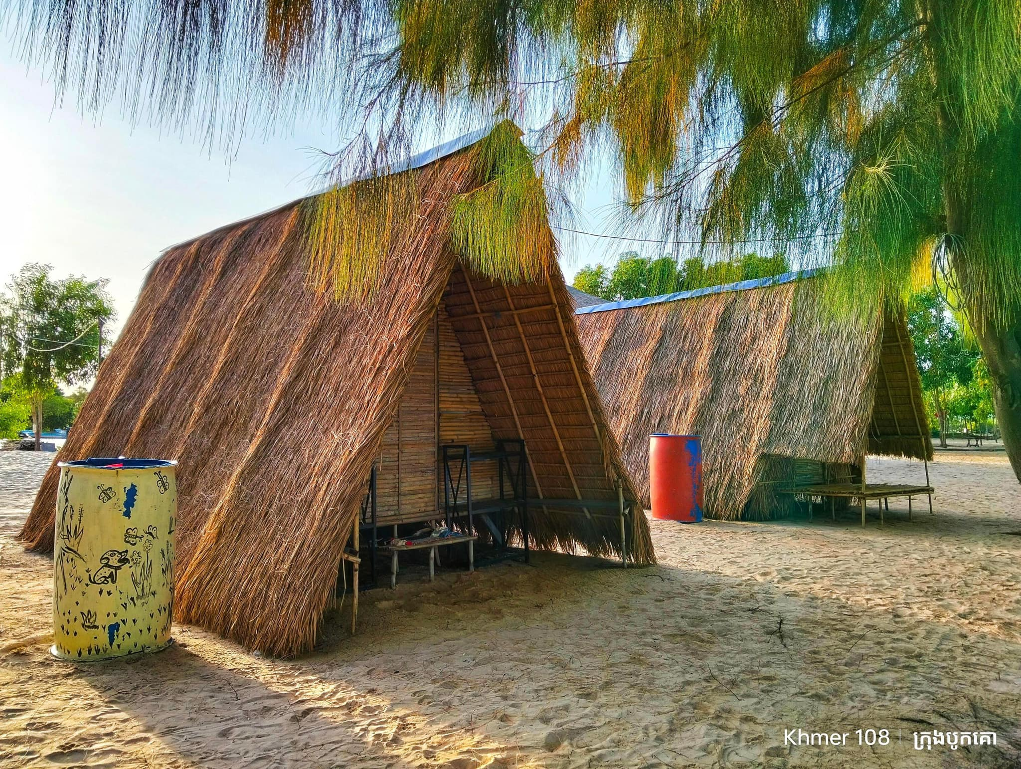 Phesamout Camping on fish island in Kampot, Cambodia.
