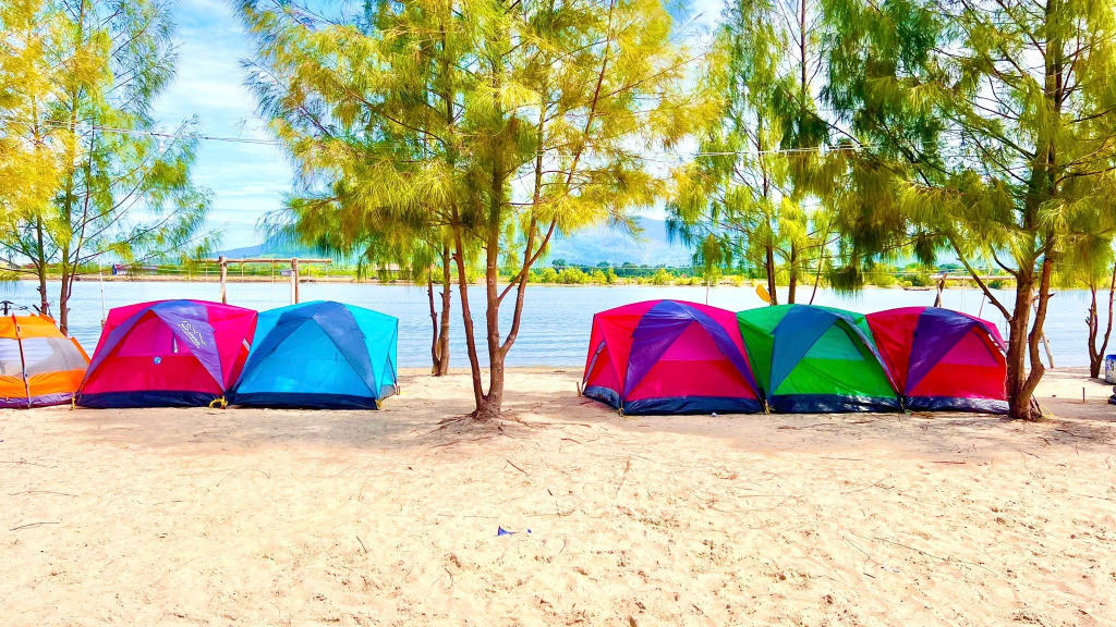 Phesamout Camping on fish island in Kampot, Cambodia.