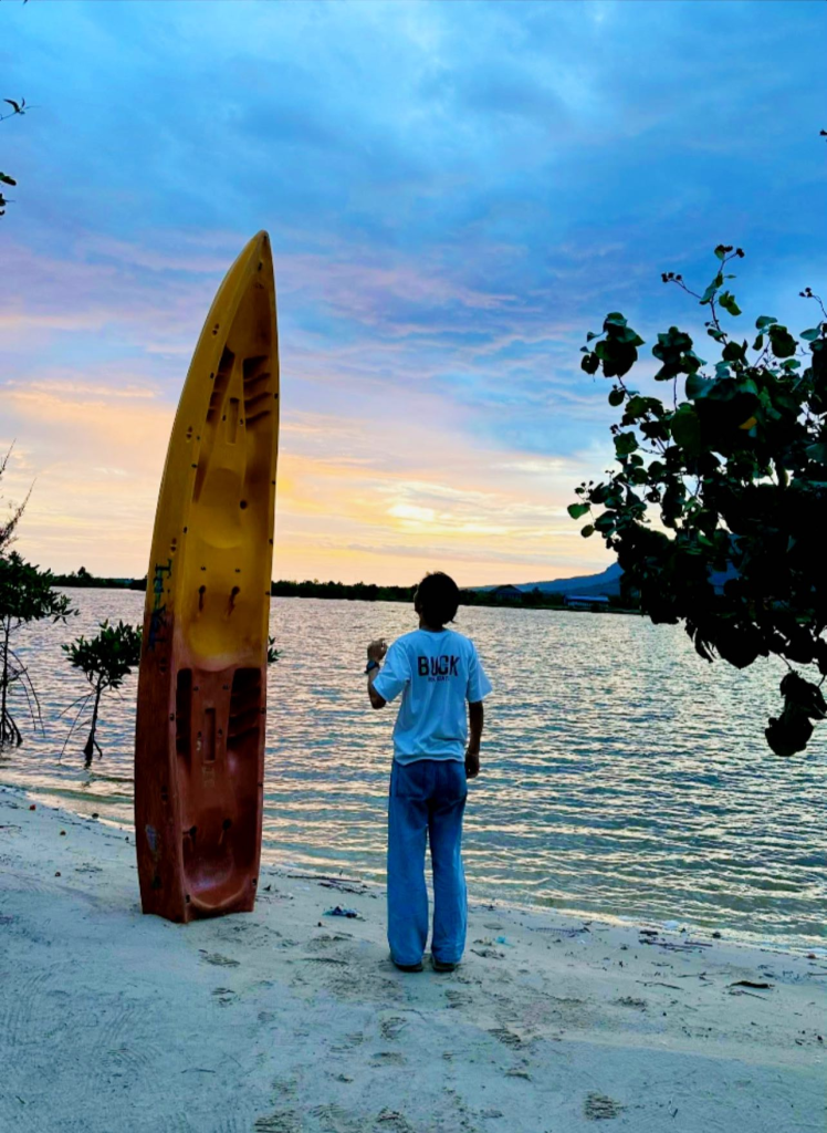 Phesamout Camping on fish island in Kampot, Cambodia.