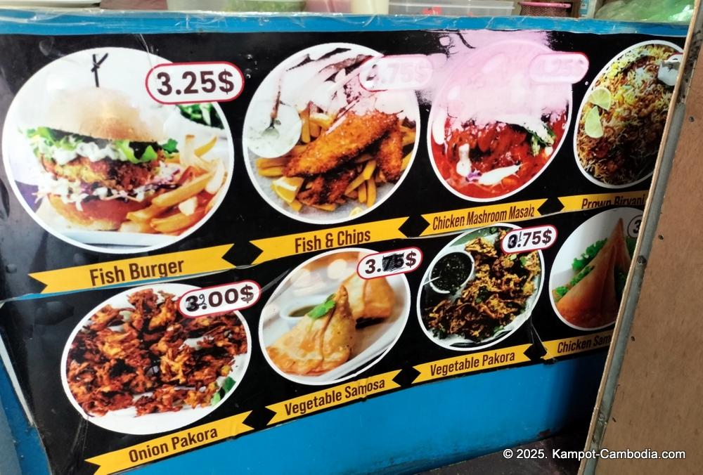 Ahmad Indian and Pakistani food in Kampot, Cambodia