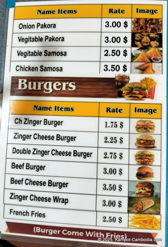 Ahmad Indian and Pakistani food in Kampot, Cambodia