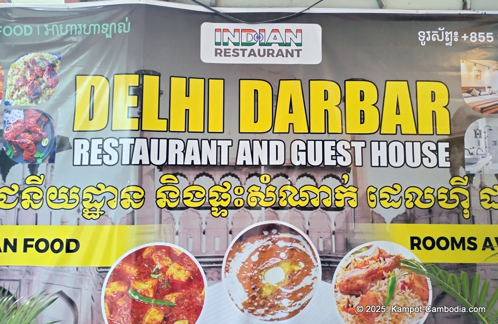 Delhi Darbar Indian Restaurant in Kampot, Cambodia