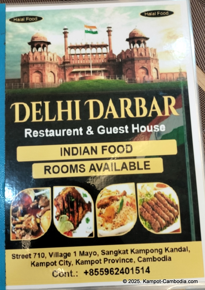 Delhi Darbar Indian Restaurant in Kampot, Cambodia