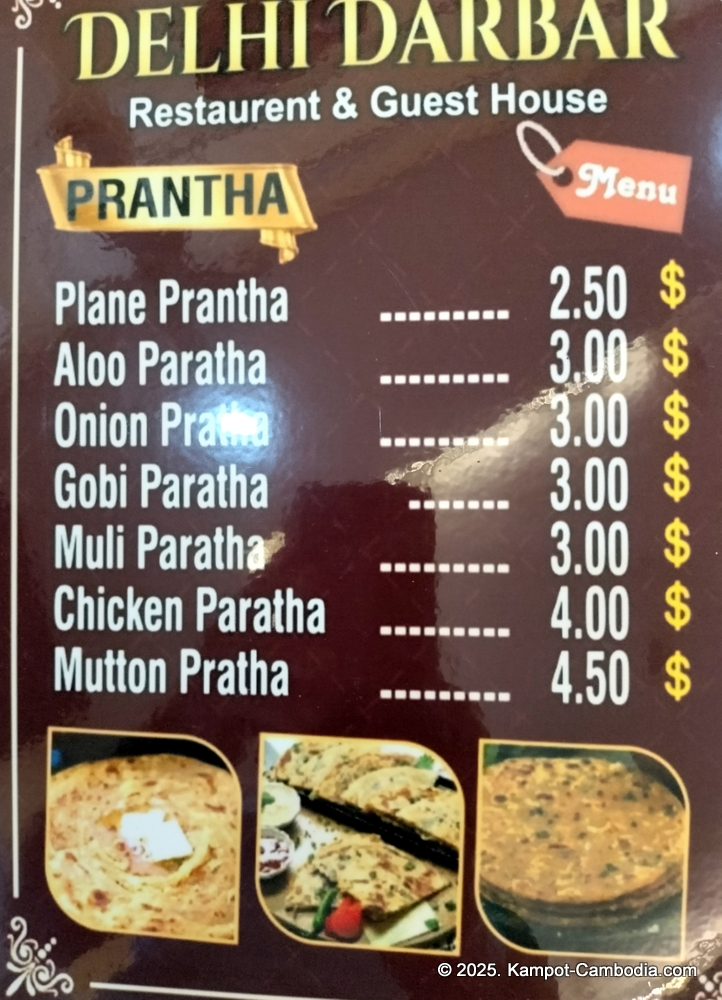 Delhi Darbar Indian Restaurant in Kampot, Cambodia