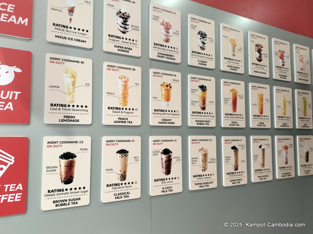 mixue ice cream & tea in kampot, cambodia