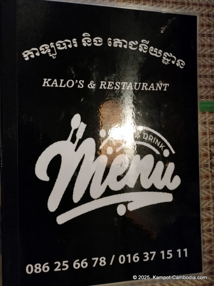 kalo's restaurant belgian in kampot cambodia