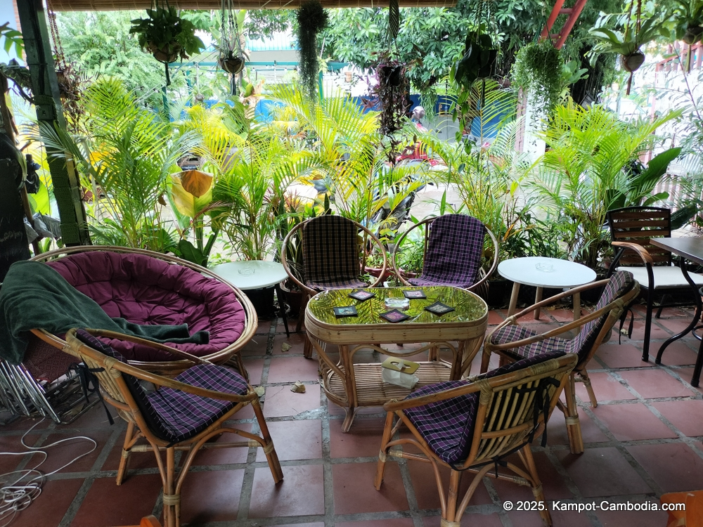 Derm Svay Guesthouse, restaurant, and yoga in Kampot, Cambodia