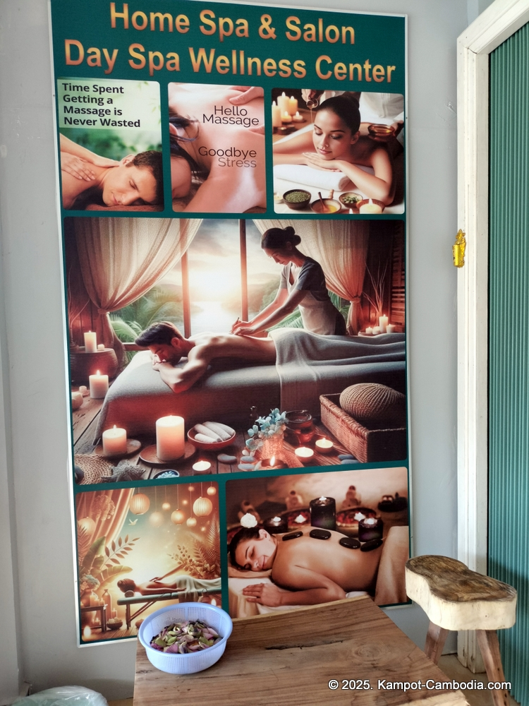 Home spa & salon day spa wellness center in Kampot, Cambodia