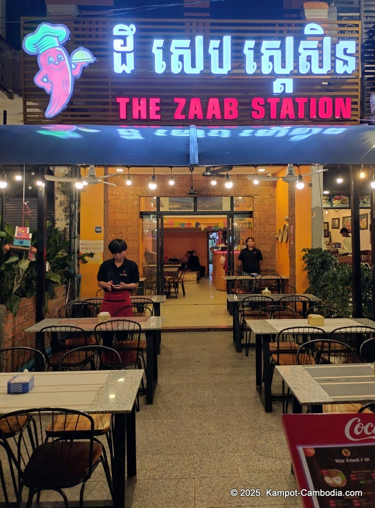 The zaab station in kampot, cambodia thai food