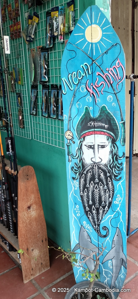 nean fishing store in kampot, cambodia