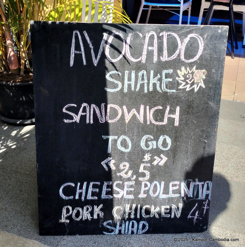 Cafe 729e in Kampot, Cambodia