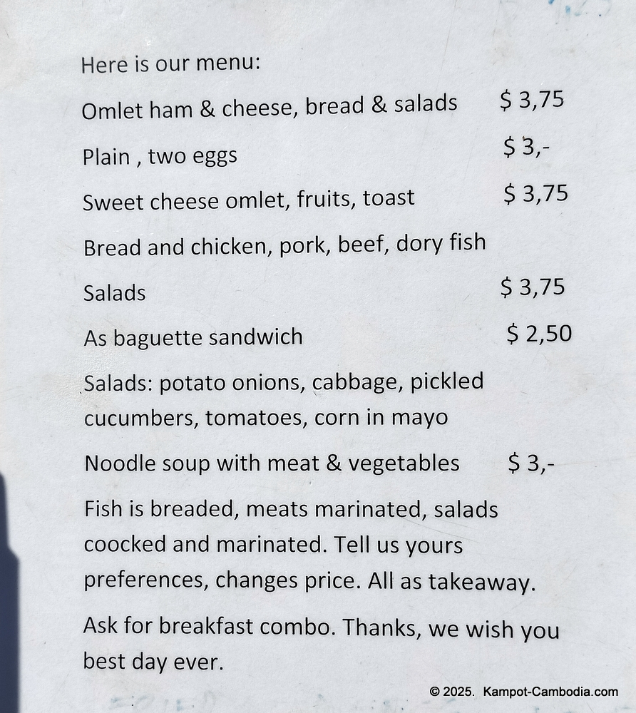 Cafe 729e in Kampot, Cambodia