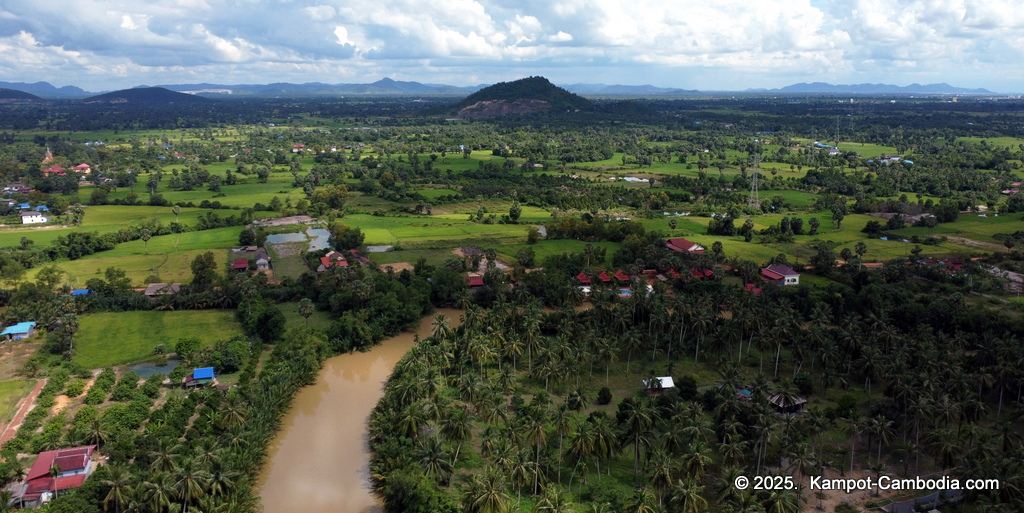 Queen Island resort in Kampot, Cambodia. Island resort.