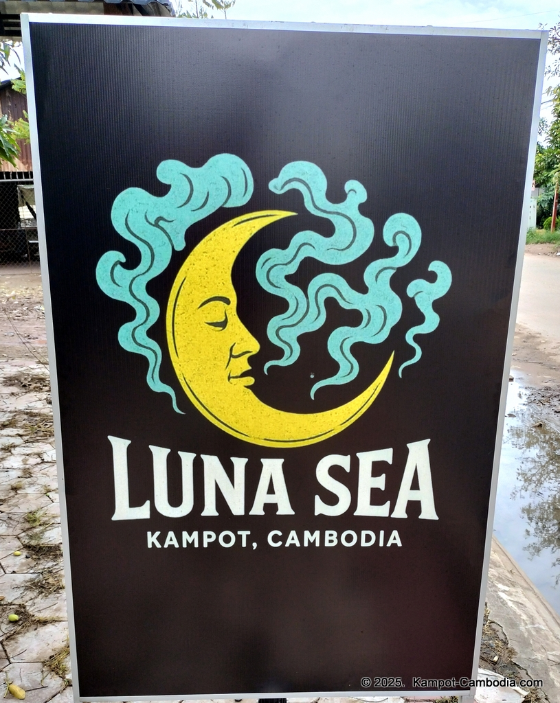 Luna Sea restaurant and bar in Kampot, Cambodia