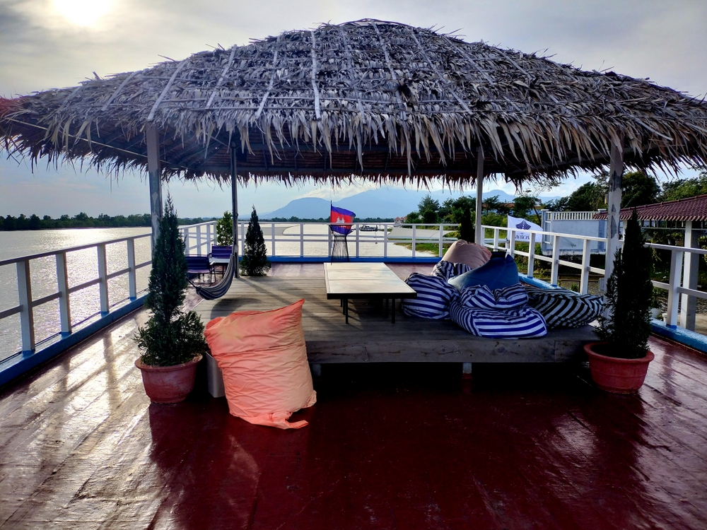 the bay boat. kampot, cambodia. daily cruises on the kampot river.