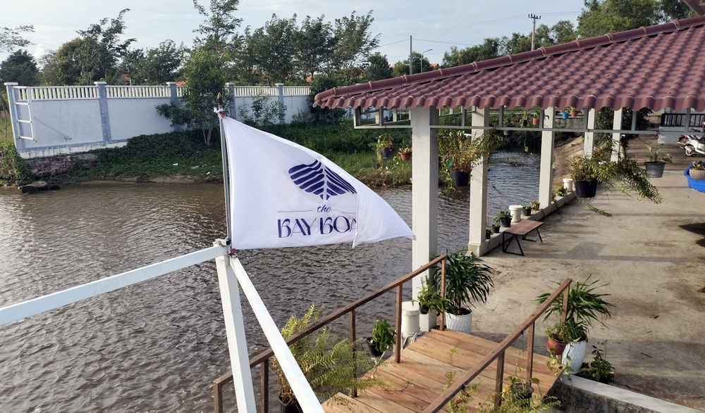 the bay boat. kampot, cambodia. daily cruises on the kampot river.