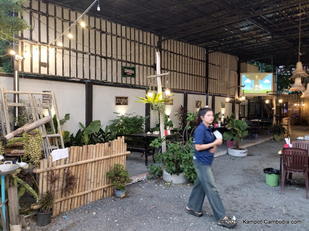 Kampot Seafood & More Restaurant in Kampot, Cambodia.