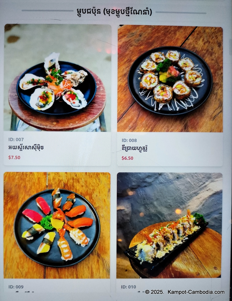 The Boys Riverside Restaurant in Kampot, Cambodia