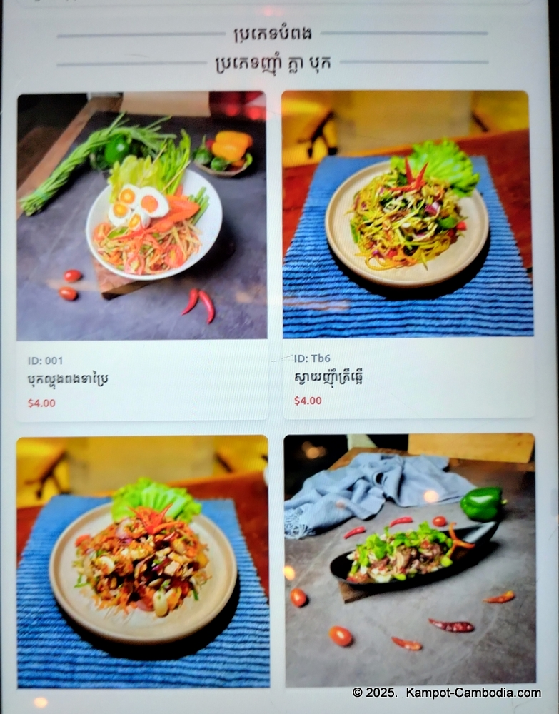 The Boys Riverside Restaurant in Kampot, Cambodia