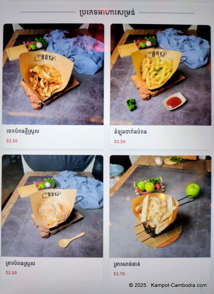 The Boys Riverside Restaurant in Kampot, Cambodia