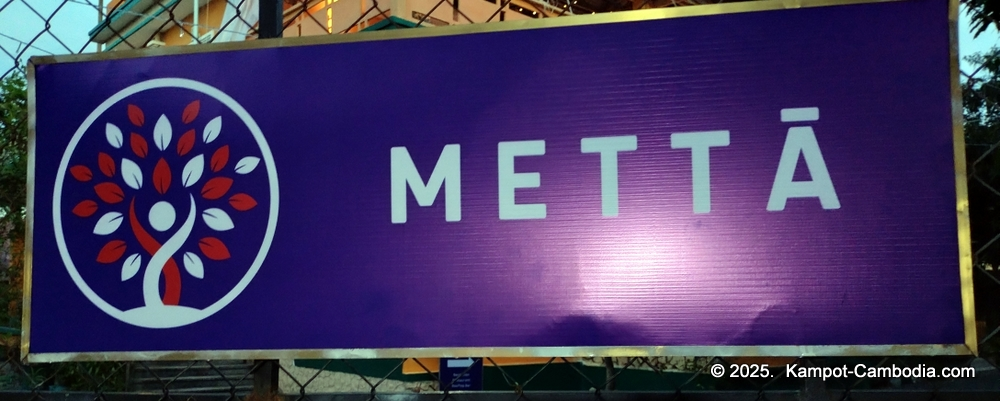 Metta Guesthouse and Vegan Restaurant in Kampot, Cambodia.