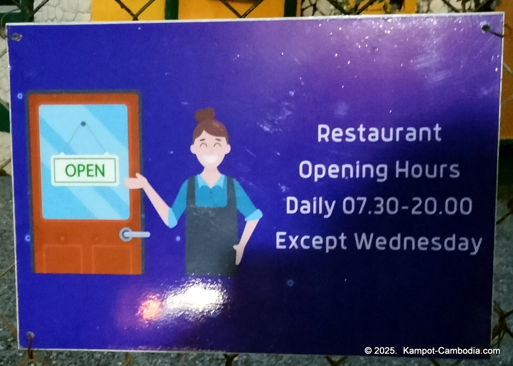 Metta Guesthouse and Vegan Restaurant in Kampot, Cambodia.