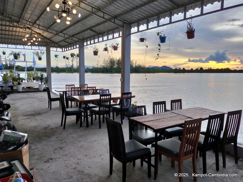 the bay boat. kampot, cambodia. daily cruises on the kampot river.