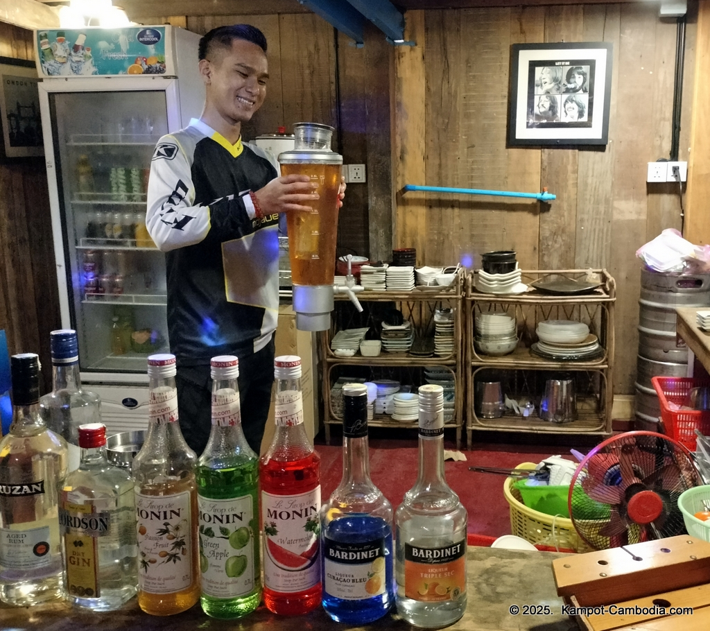 the bay boat. kampot, cambodia. daily cruises on the kampot river.