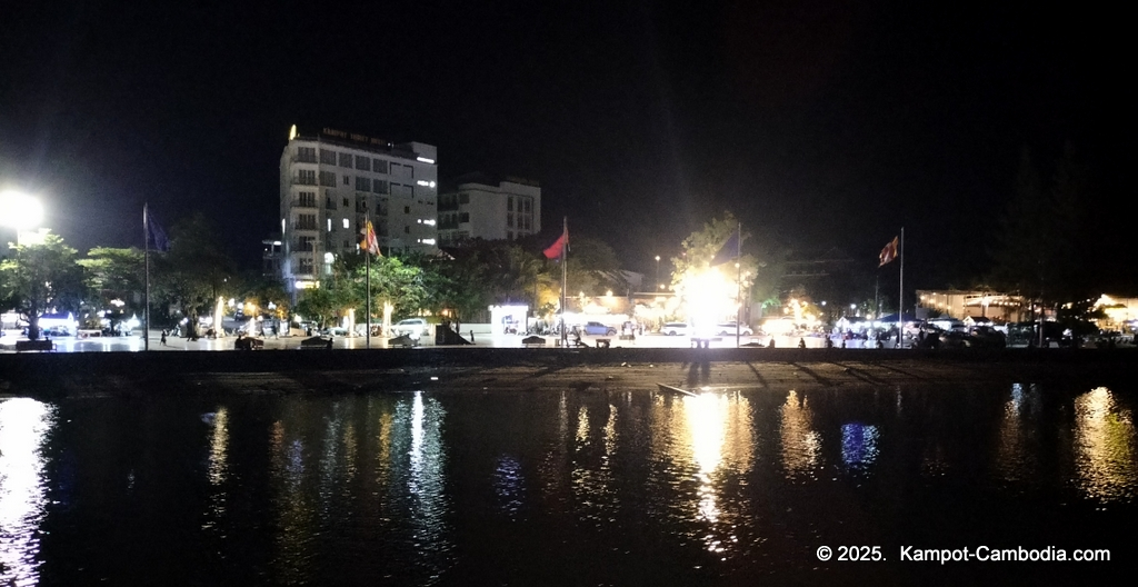 the bay boat. kampot, cambodia. daily cruises on the kampot river.