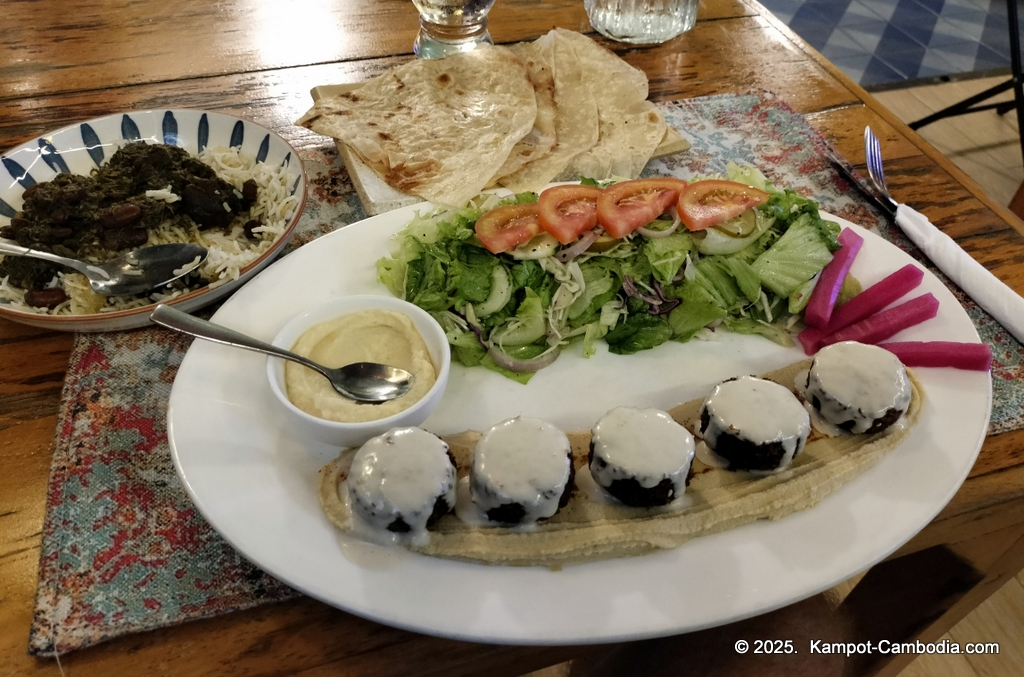 aroma house mediterranean restaurant kampot cambodia