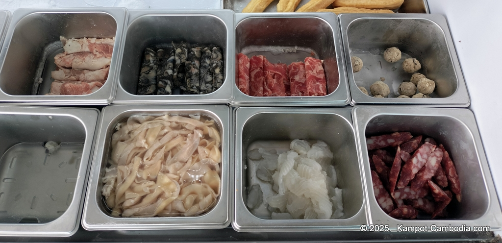 chinese food city and hot pot restaurant in kampot, cambodia
