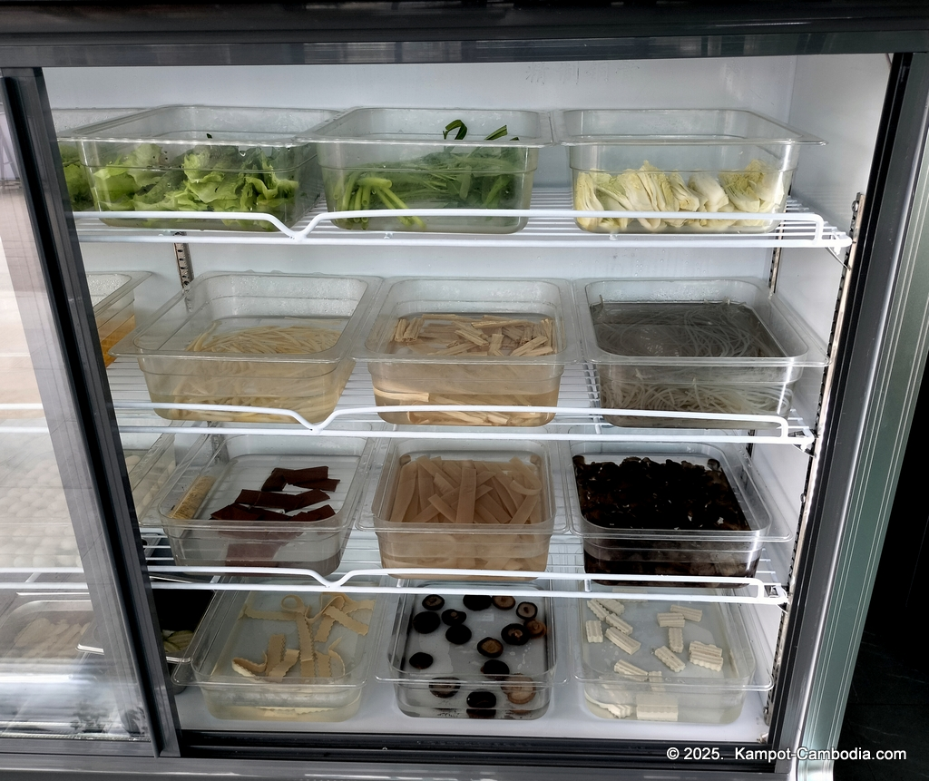 chinese food city and hot pot restaurant in kampot, cambodia