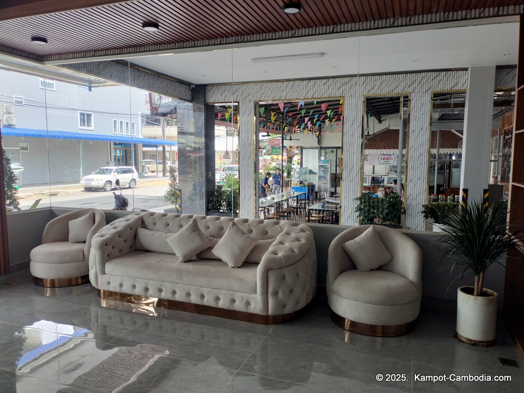 Khemra Guesthouse, Hotel and Restaurant in Kampot, Cambodia.