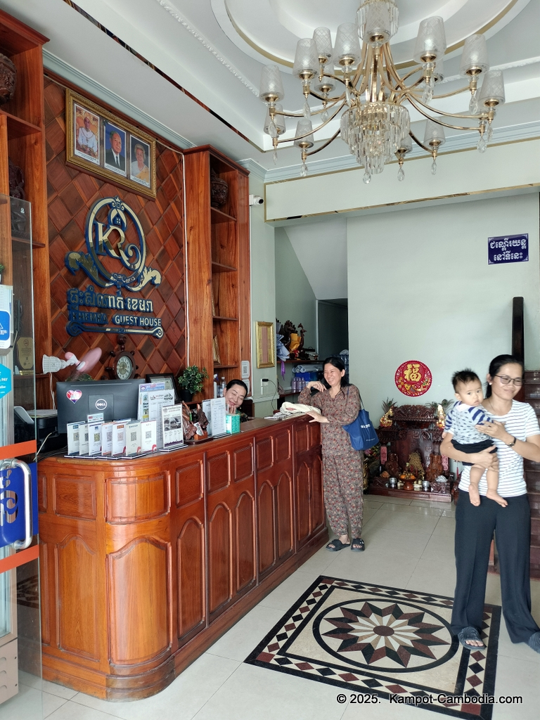 Khemra Guesthouse, Hotel and Restaurant in Kampot, Cambodia.