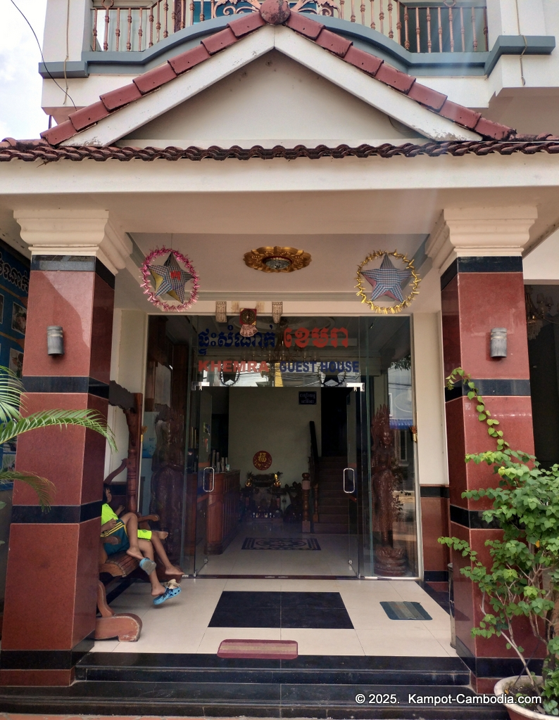 Khemra Guesthouse, Hotel and Restaurant in Kampot, Cambodia.
