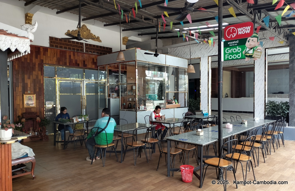 Khemra Guesthouse, Hotel and Restaurant in Kampot, Cambodia.