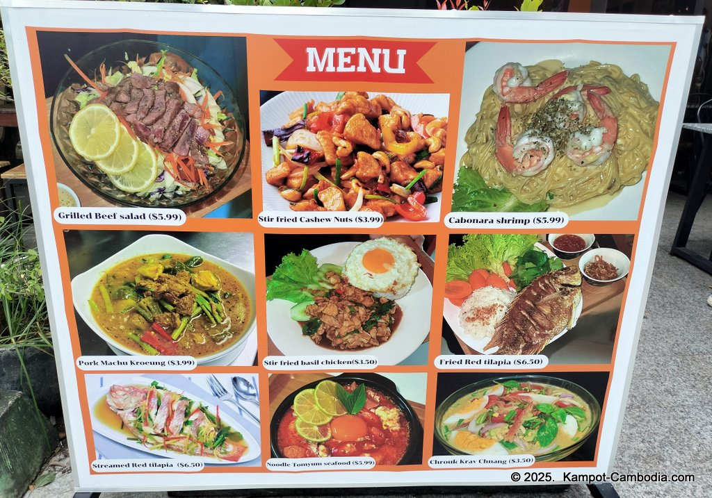 The zaab station in kampot, cambodia thai food