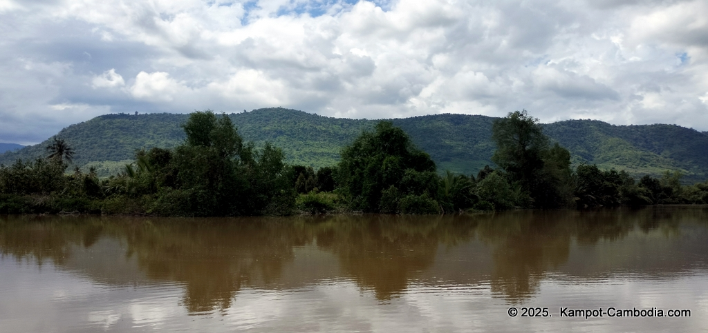 Queen Island resort in Kampot, Cambodia. Island resort.
