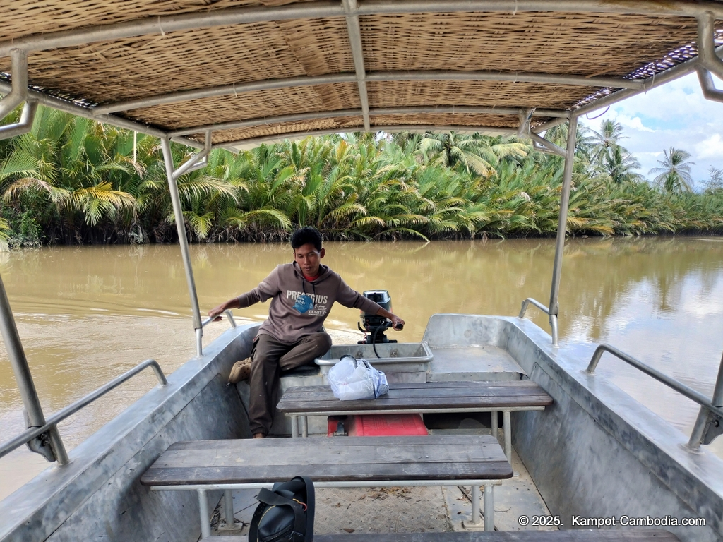 Queen Island resort in Kampot, Cambodia. Island resort.