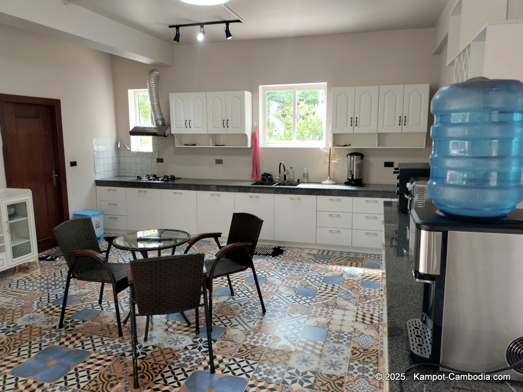 Queen Island resort in Kampot, Cambodia. Island resort.