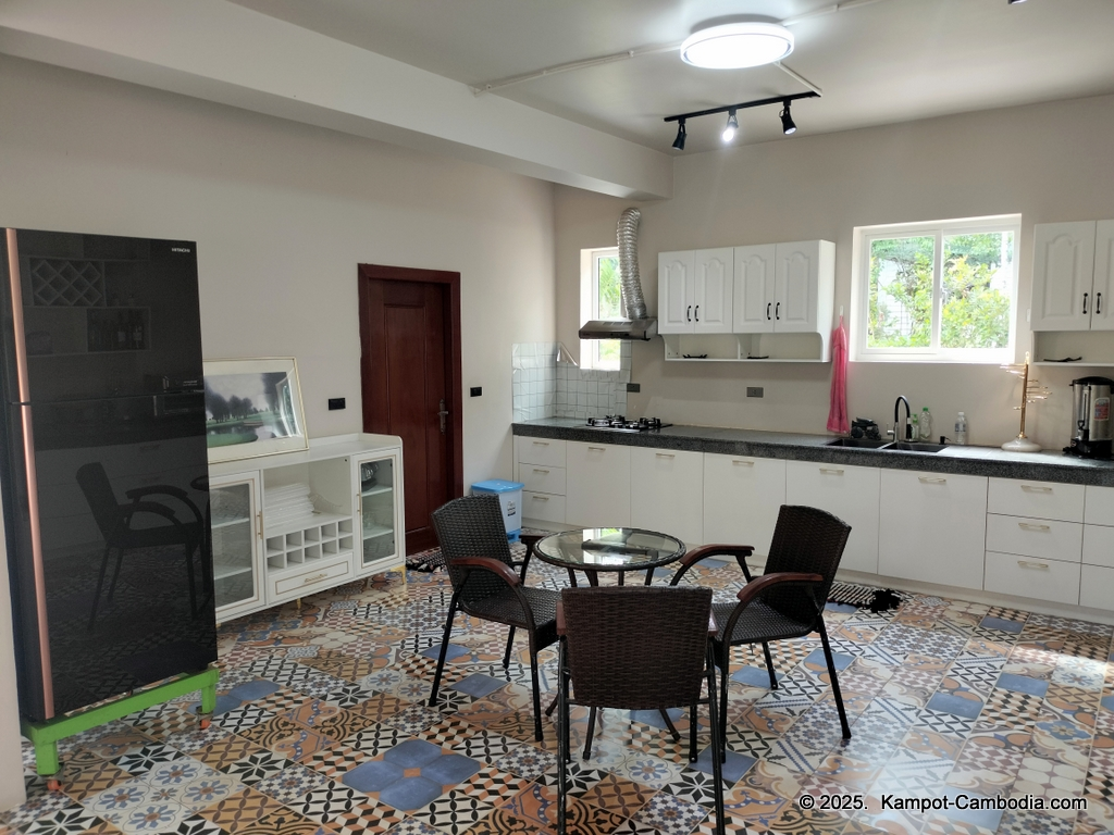 Queen Island resort in Kampot, Cambodia. Island resort.