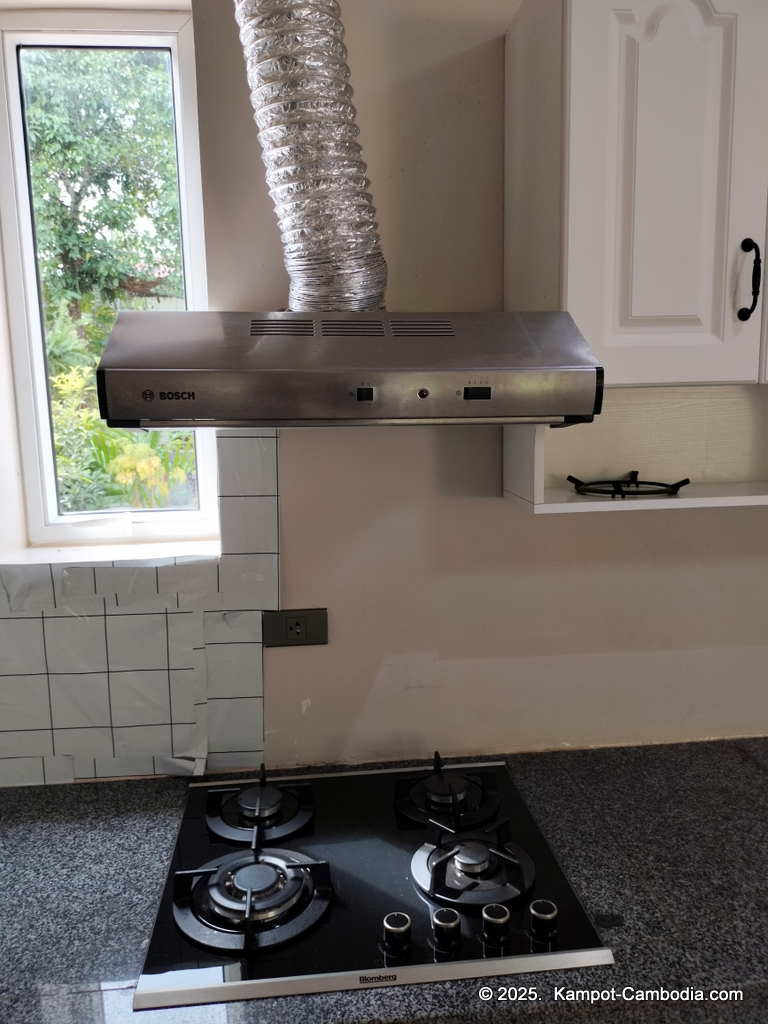 Queen Island resort in Kampot, Cambodia. Island resort.