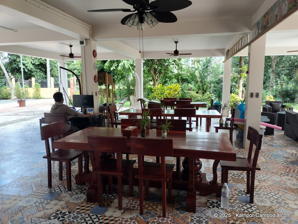 Queen Island resort in Kampot, Cambodia. Island resort.