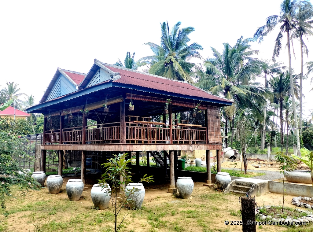 Queen Island resort in Kampot, Cambodia. Island resort.
