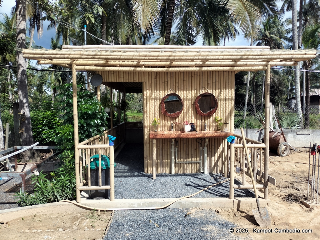 Queen Island resort in Kampot, Cambodia. Island resort.