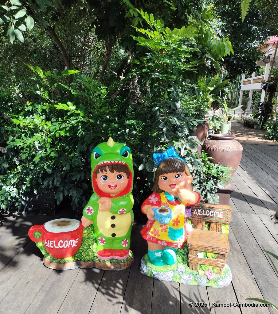 Queen Island resort in Kampot, Cambodia. Island resort.