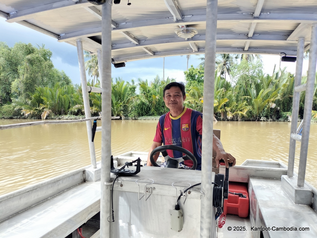 Queen Island resort in Kampot, Cambodia. Island resort.